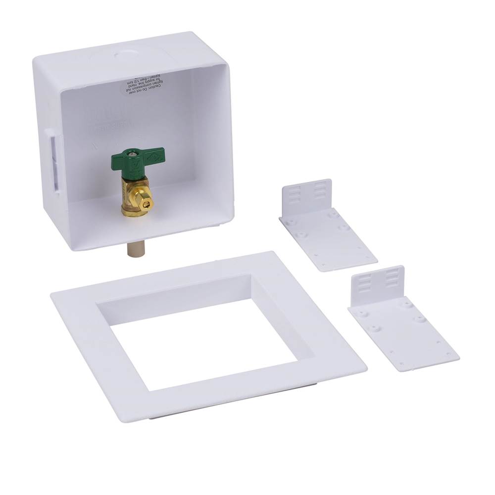 Square Ice Maker Outlet Box Face Plate Oatey 38942 8-1/4" X 8-1/4" Plastic 